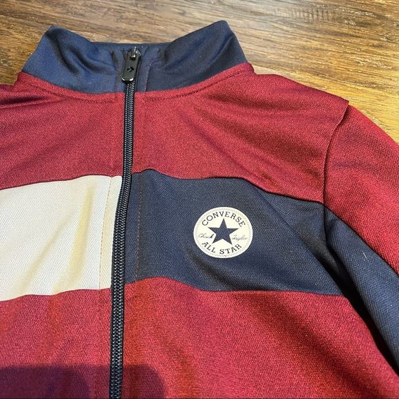 Kids Converse Zip Up Sweater - Picture 3 of 5